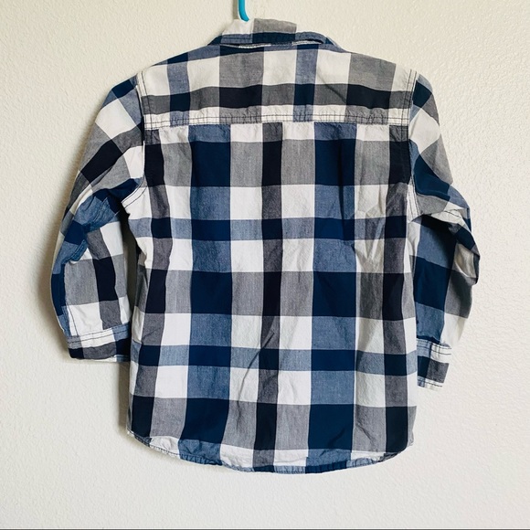 H&M Plaid Button Down Shirt 12-18 months - Picture 3 of 3
